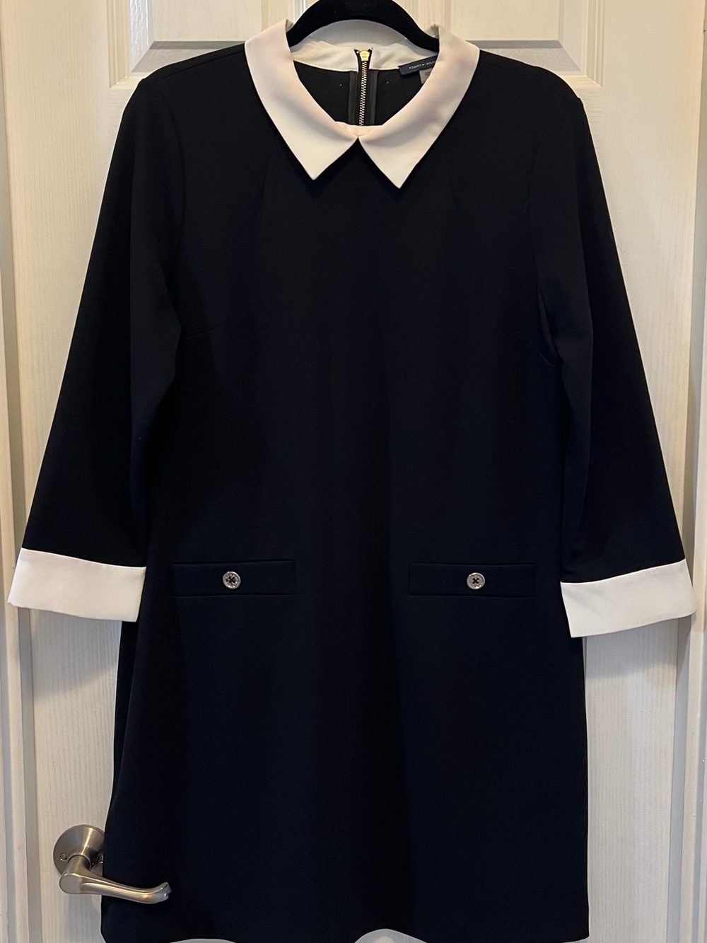 Tommy Hilfiger Navy Dress with White Collar